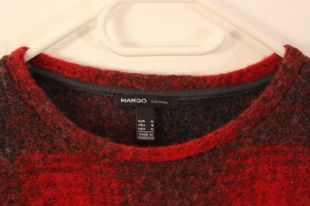 kurzer, kuscheliger Wollpulli von MANGO