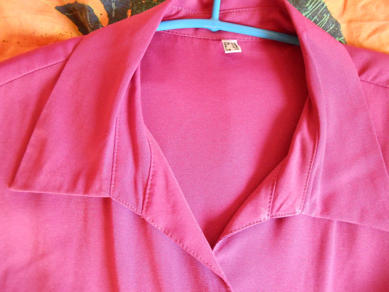 Bluse in Pink, mit halbem Arm