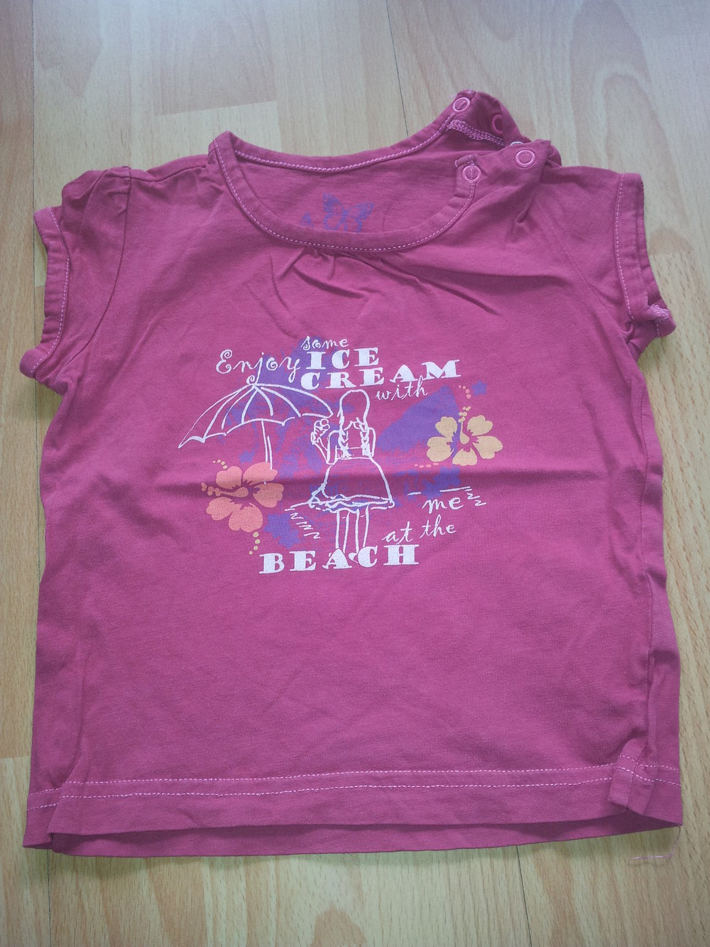 T-Shirt bordeaux Beach Gr. 74/80
