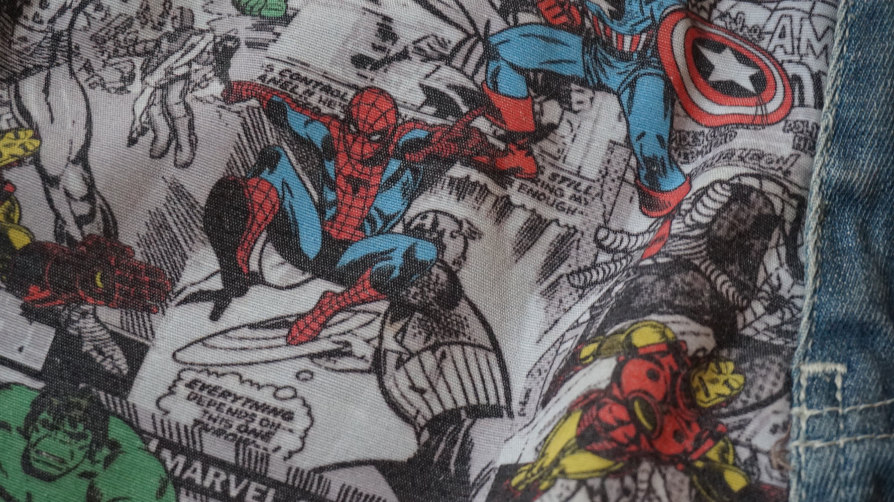 HIGHWAIST MARVEL Jeans Shorts// unique!