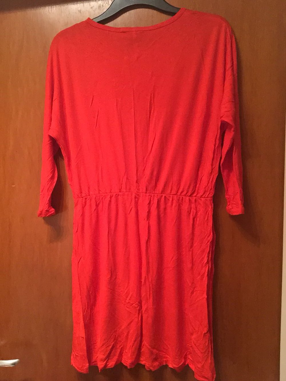 Basic Jerseykleid Rot