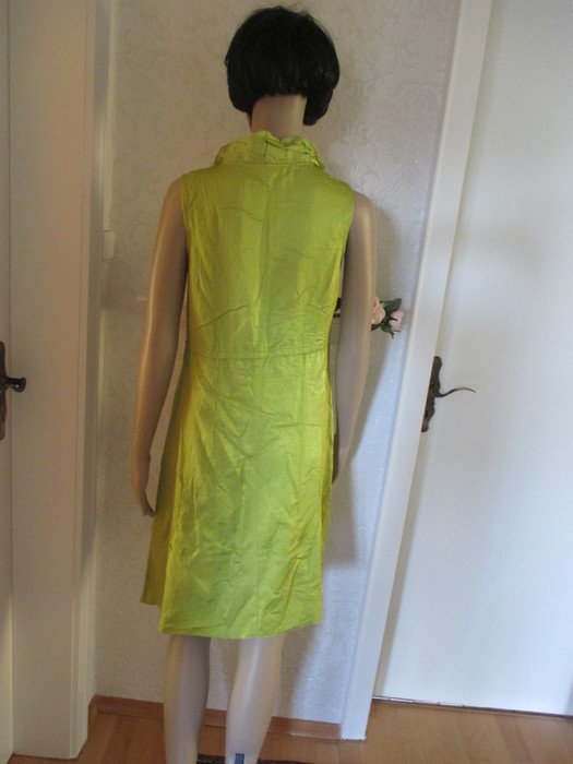 NEU * Seiden-Chiffon * Etui- KLEID mit Strass- Steinen 
