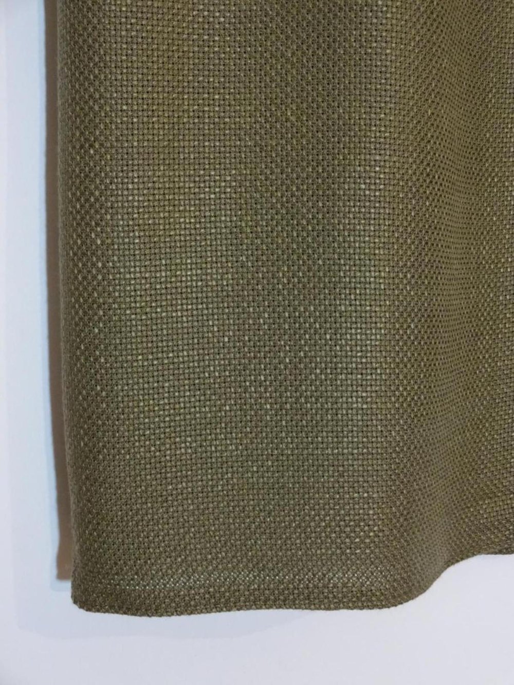 Strukturierter Bleistiftrock Basic Klassiker Leinen Khaki Gr. 40 Gr. M