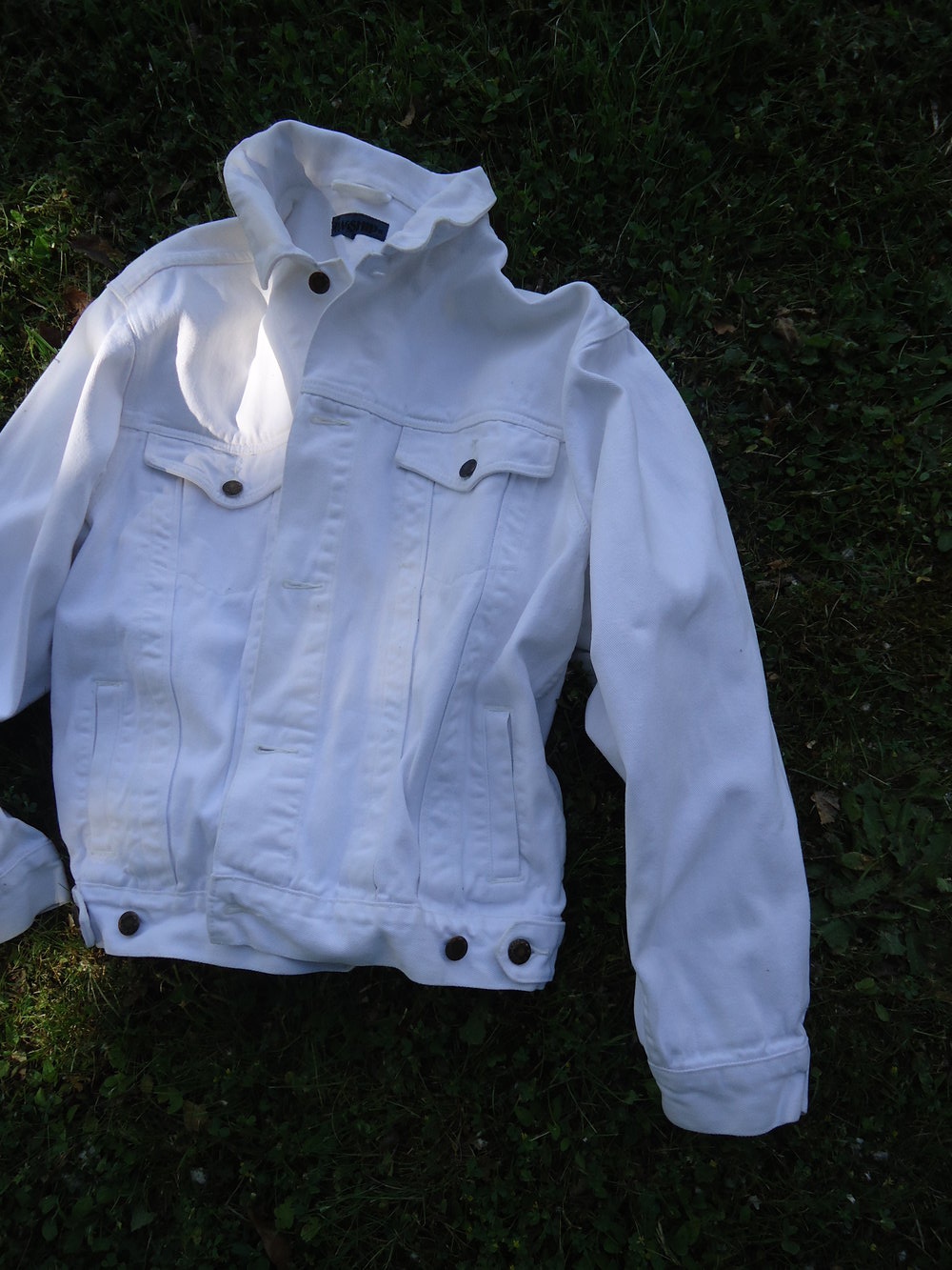 Jeansjacke, Weiß