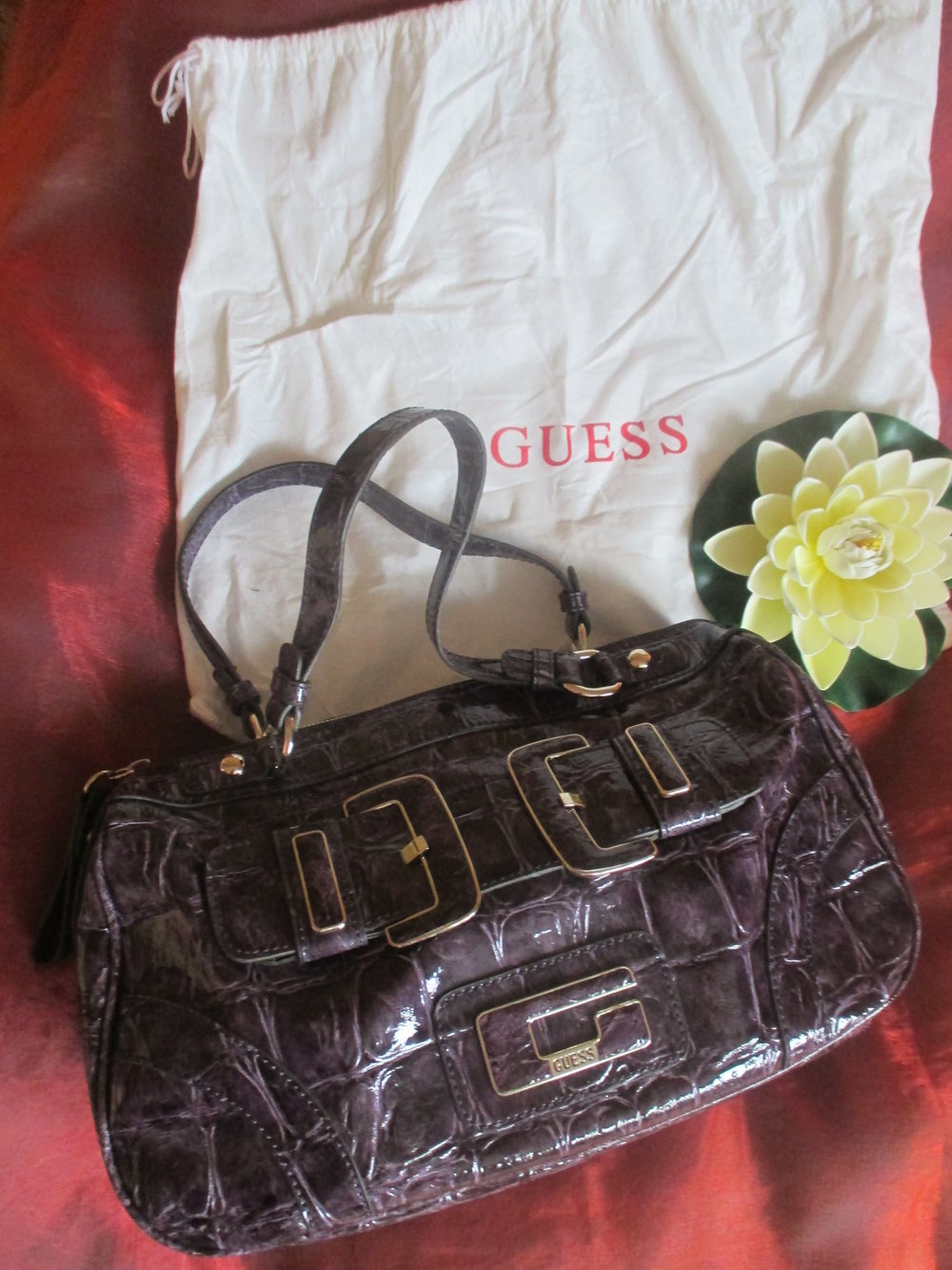 NEU * Kroko- Style * Lack- Leder * Henkel * Hand- TASCHE * Bag * Tote 