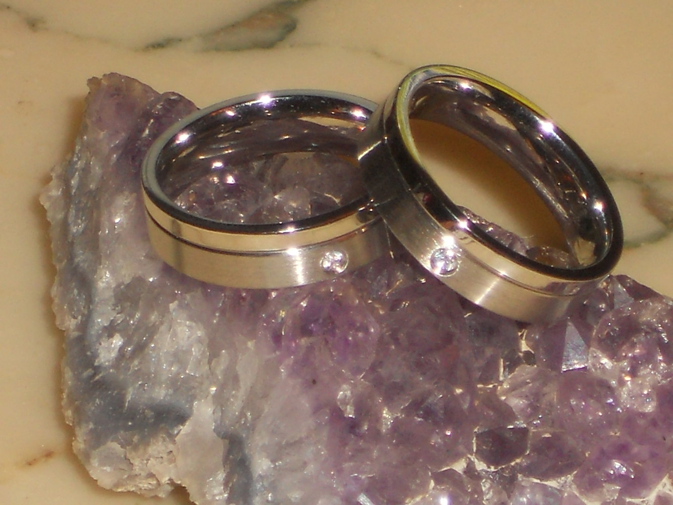 Wunderschöne Ringe Silber mit Zirkonia Gr. 20mm u. 21 mm