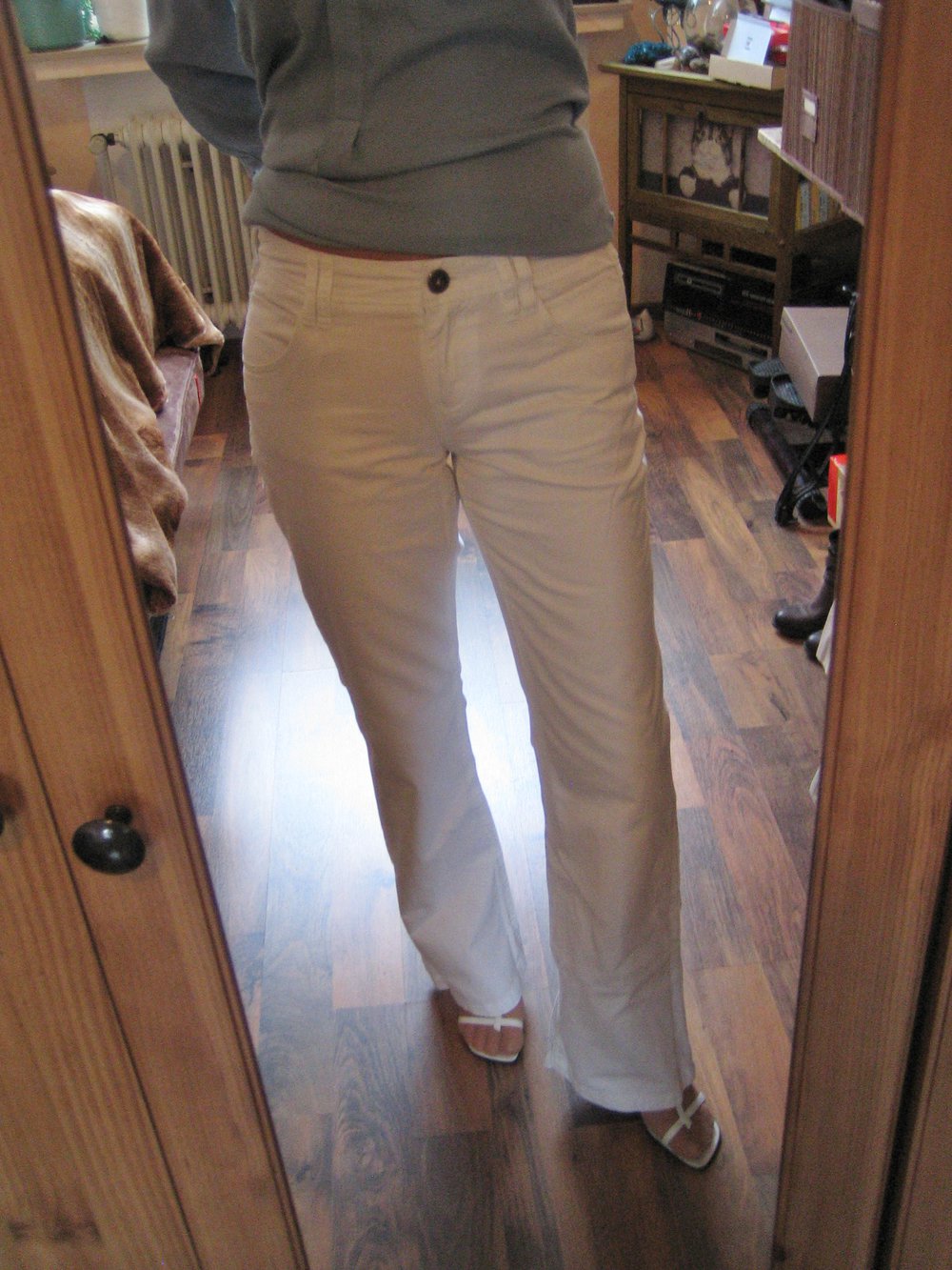 Weiße Jeans Zero Gr. 38 long wie neu