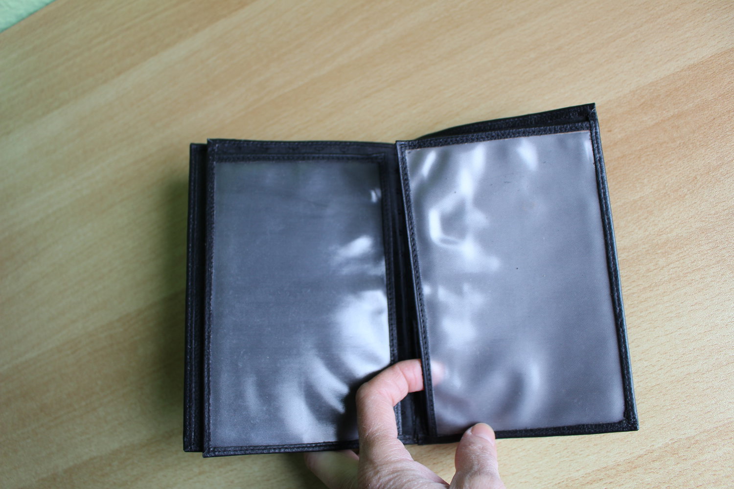 248. Brieftasche/Dokumentenmappe aus Leder, Gr. 11x16