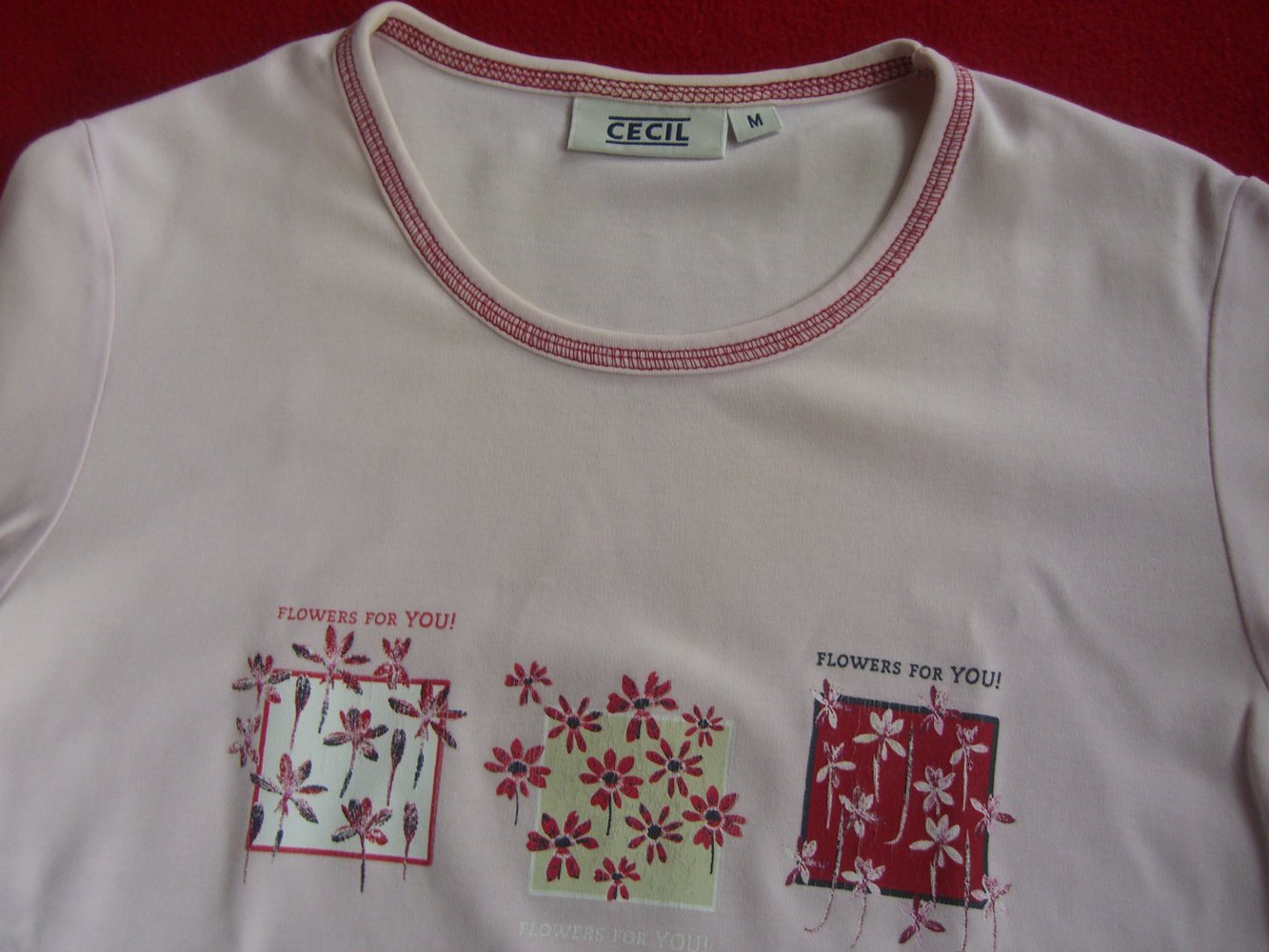 Cecil T-Shirt rosa mit Print