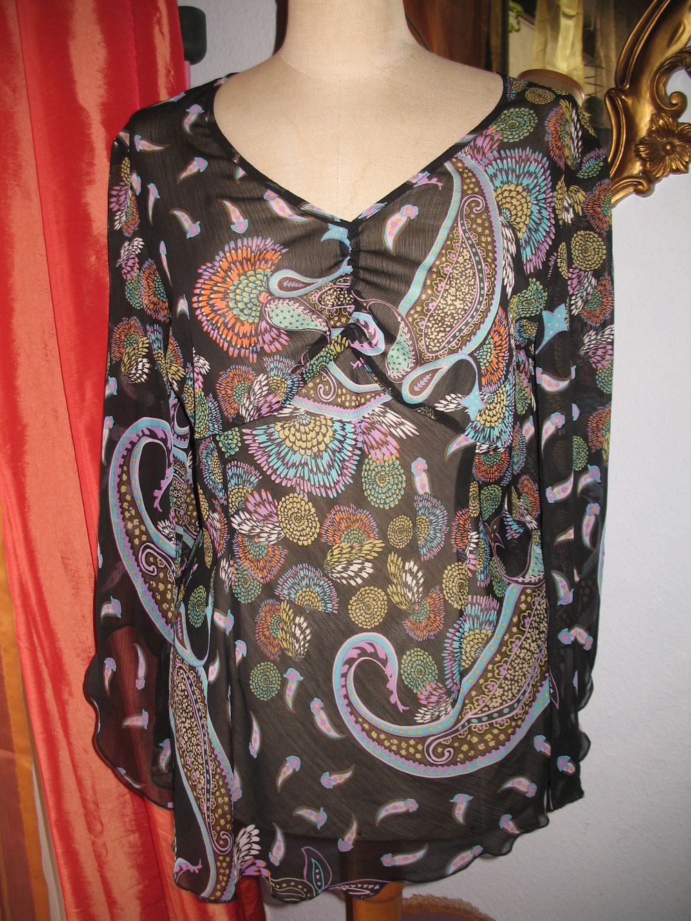 Transparente Bluse