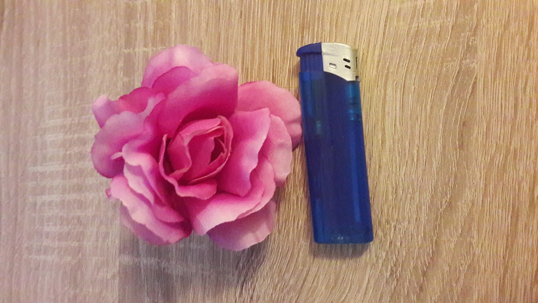 Rosa Haarschmuck Clip
