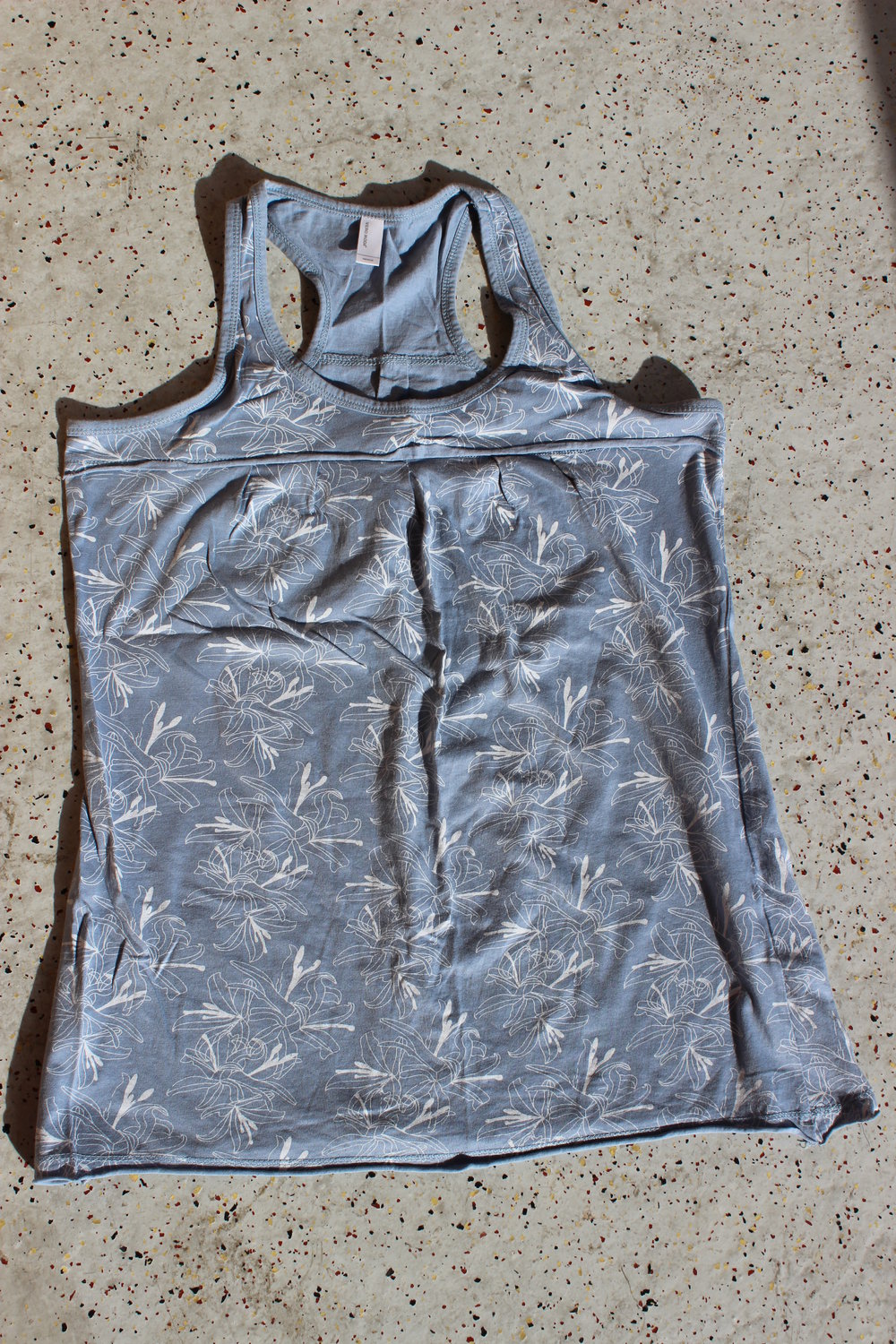VERO MODA Tank Top blau weiß pastell