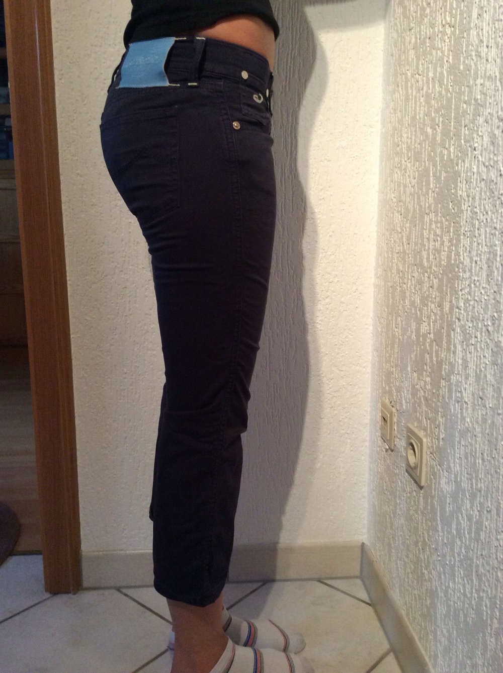 Jacob Cohën Cohen Jeans Bermuda neu Größe 26 dunkelblau 3/4 Hose stoffjeans 