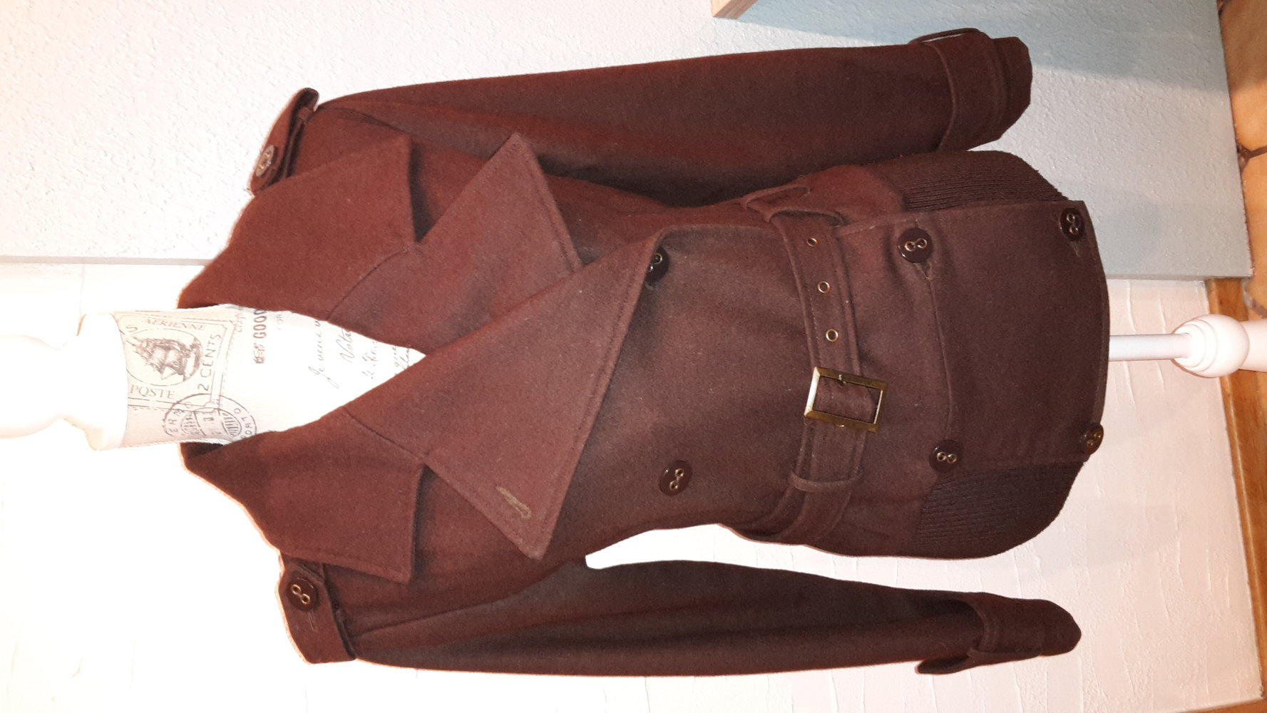Cabanjacke, Wolljacke, M 38/40, braun, warm, Winter, chic,