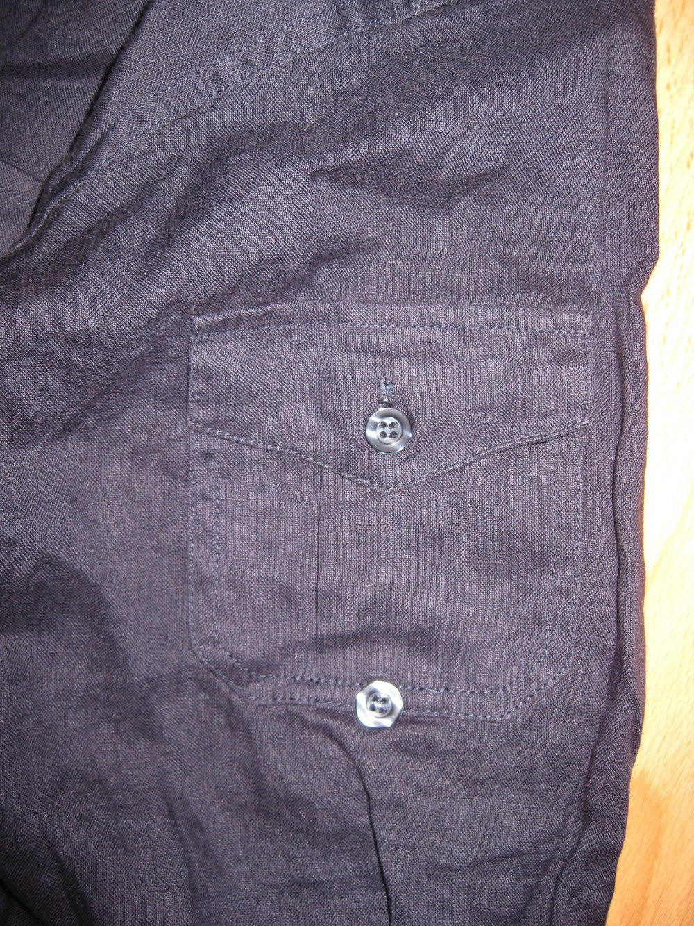 AUTHENTIC Leinen Hemd Langarm Größe L NEU