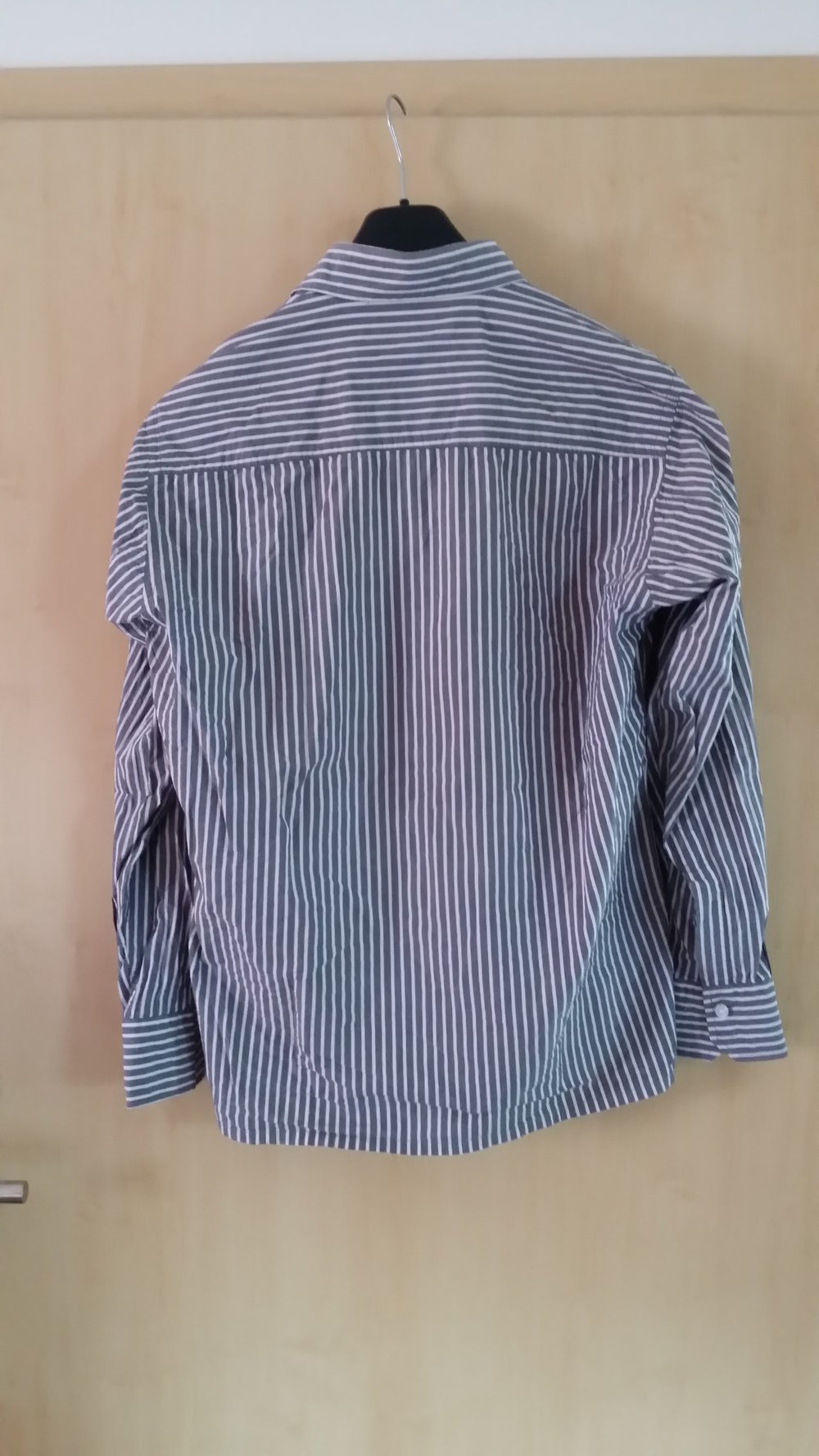 Freizeit Oberhemd grau/weiß gestreift Wrangler Size L 