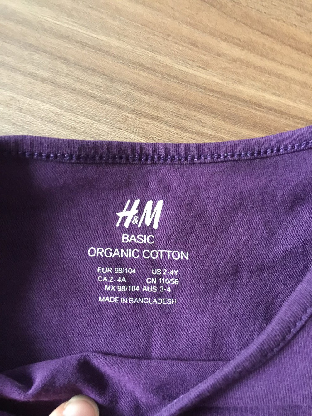 Lila Langarmshirt