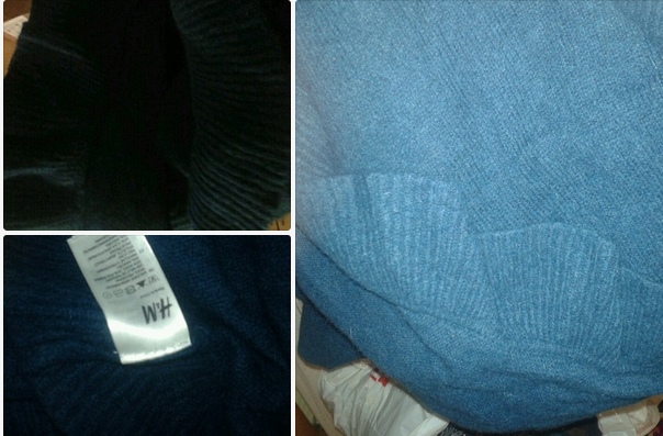Blauer schal h&m strick