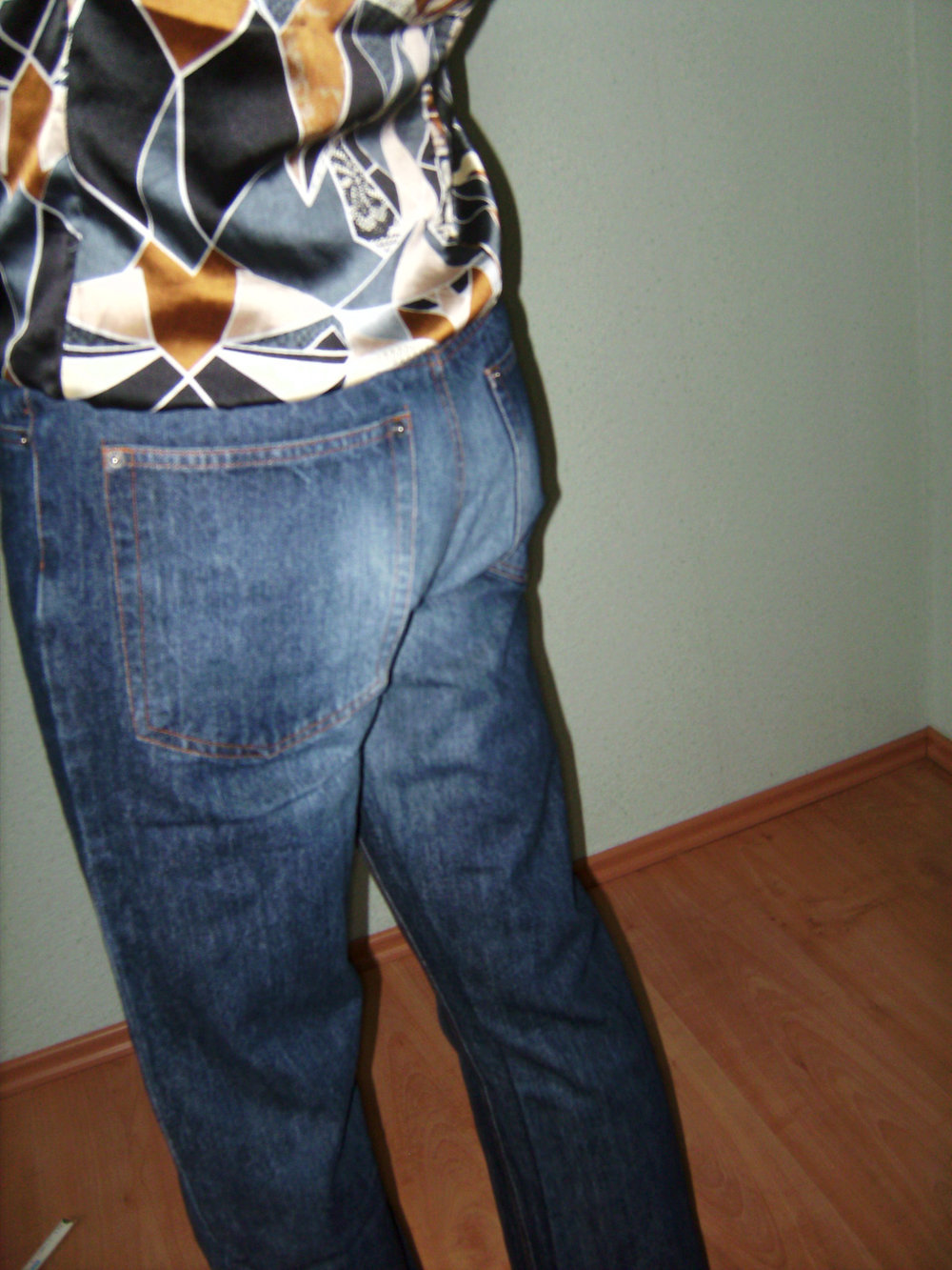 John baner Gr. 48, Herrenjeans blau, weiter Beinschnitt, Jeans loose Fit