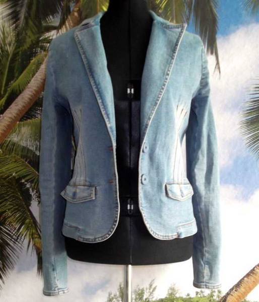 H&M Jeansblazer / Jeans-Blazer * Gr. 38 (S) * blau
