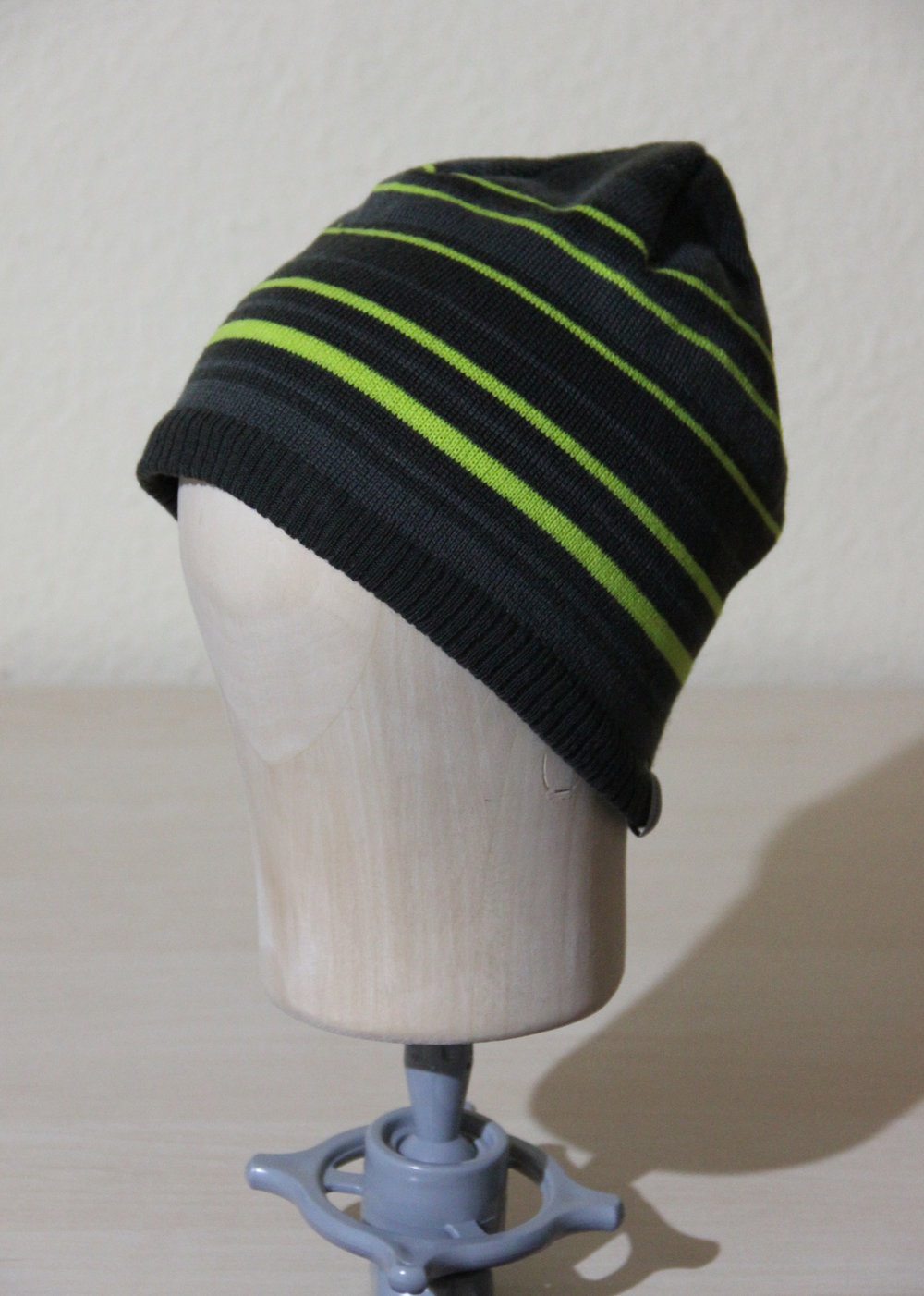 Gestreifte Quechua Strickmütze für Herren