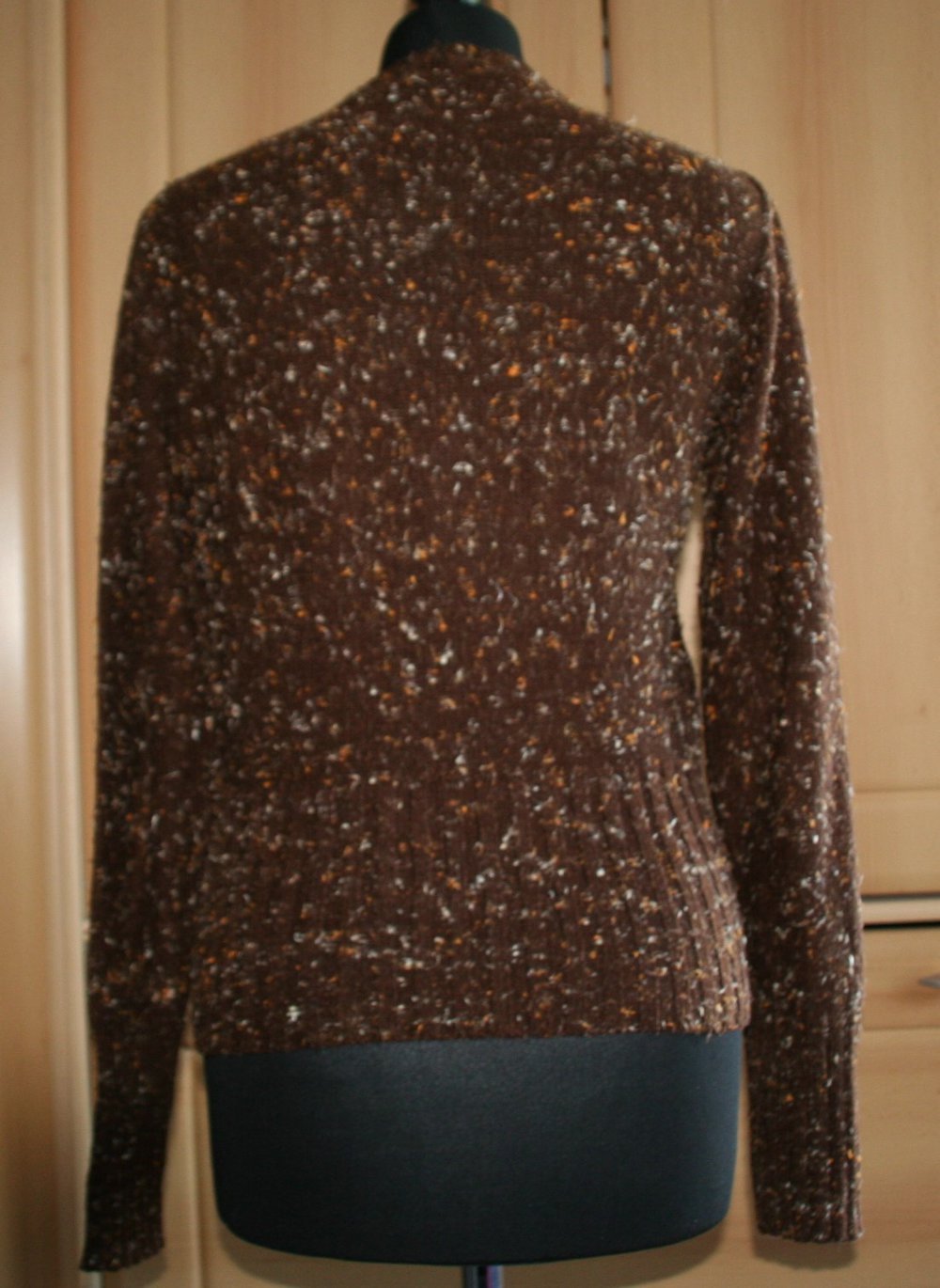 Fusselpulli Strickpulli braun sixty Vintage Gr. S/M