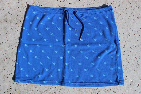 NEU! ONLY Minirock meerblau Vogelmotiv