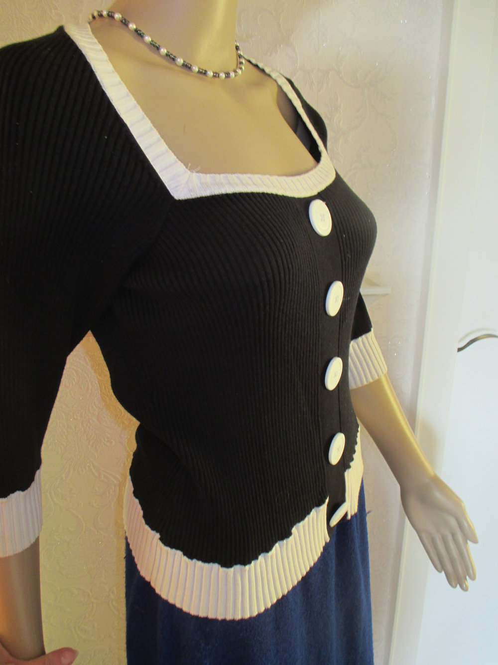 NEU * Original VINTAGE * Pinup- Style * Strick- Pullover 