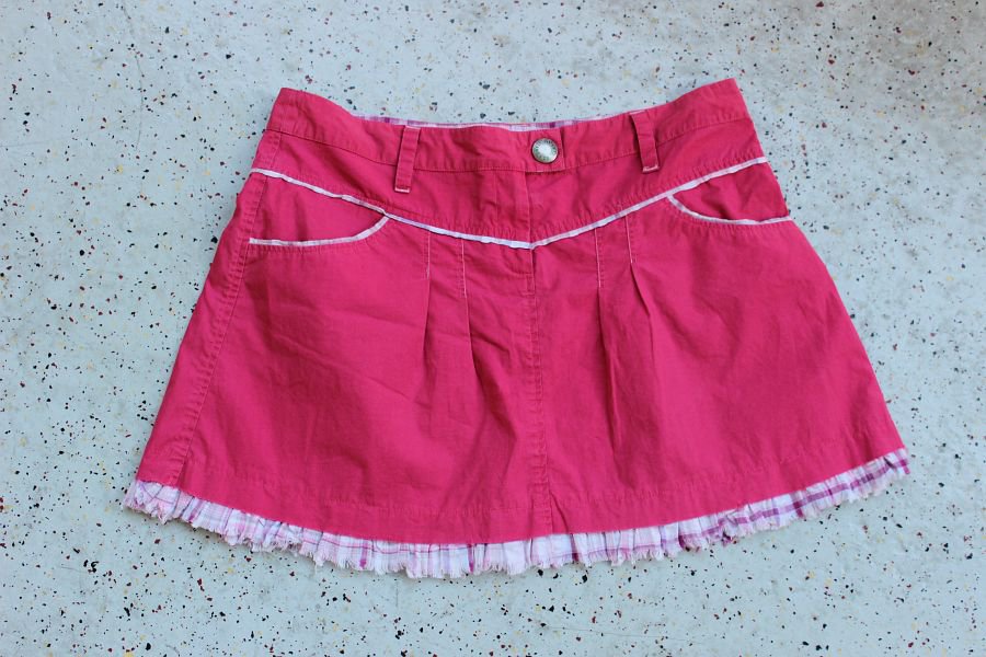 RETRO JEANS Popeline-Mini pink himbeere