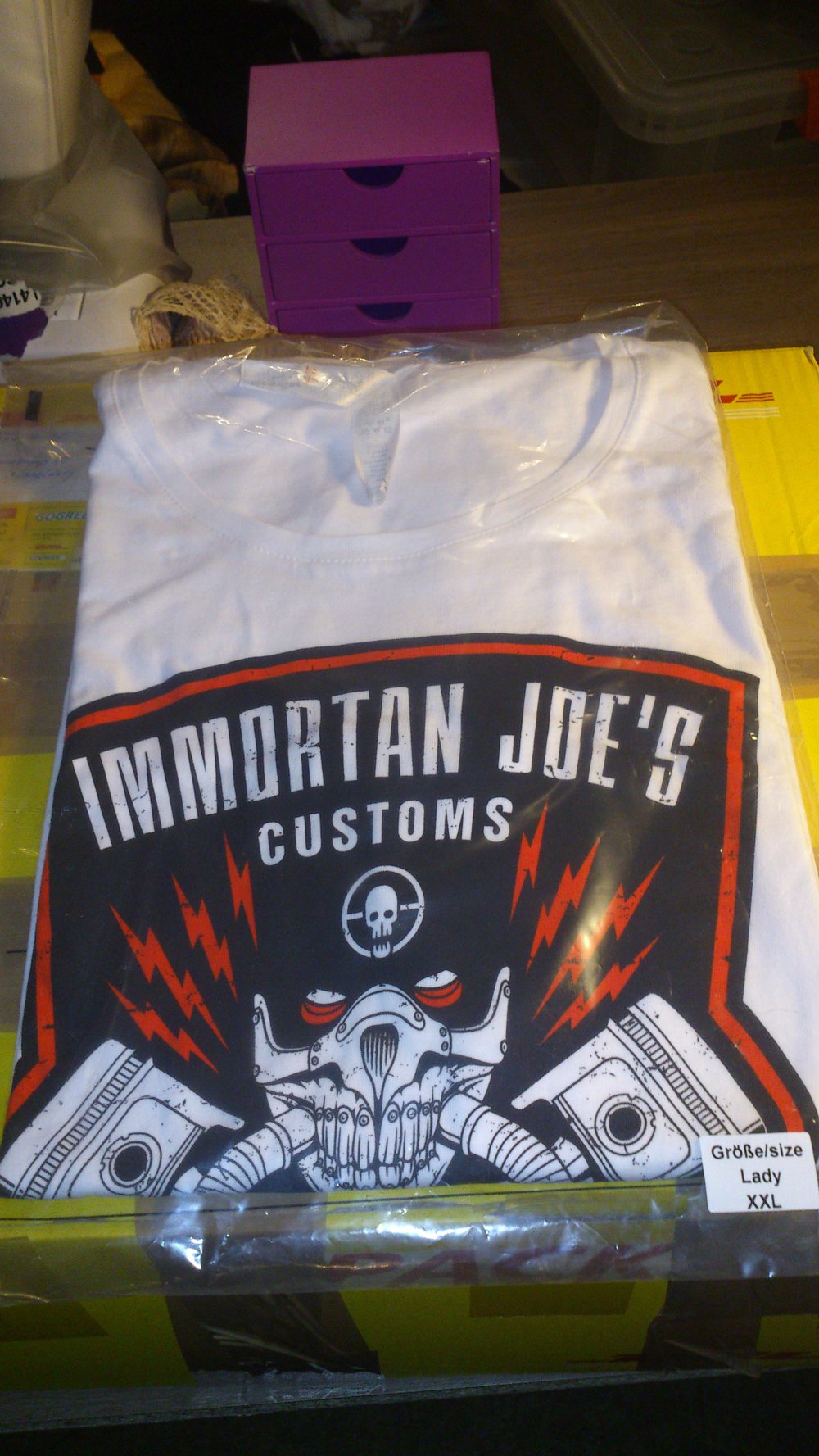 Mad Max Fury Road Immortal Joe Shirt Weiß/White 2XL Girls NEU OVP