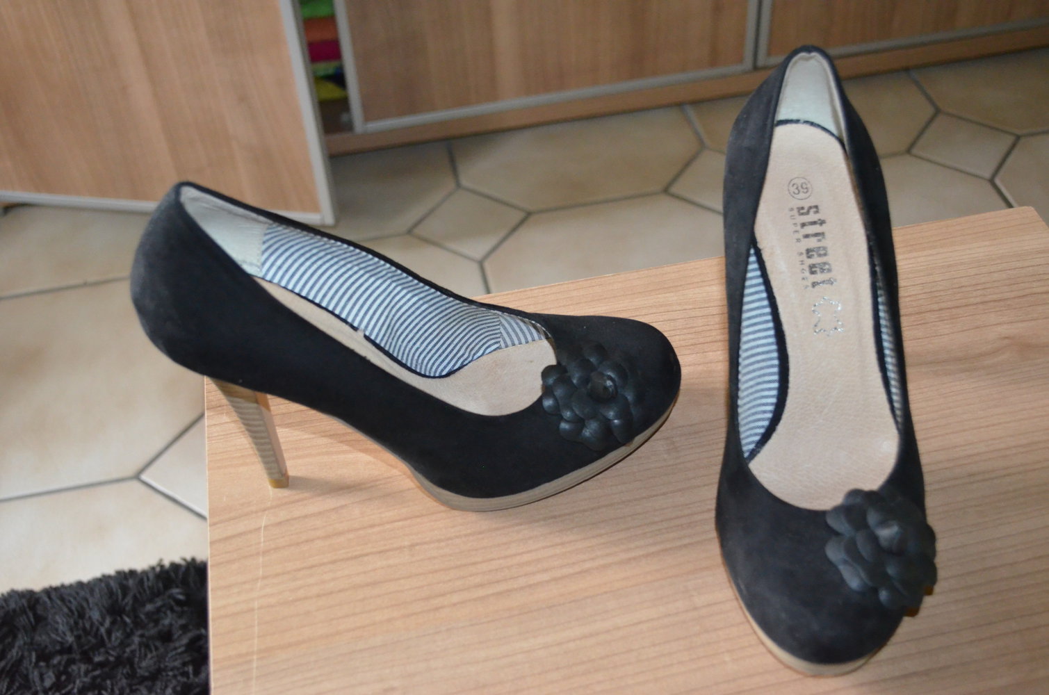 schwarze Hohe Schuhe