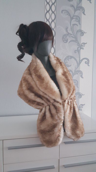 Jacke Jäckchen warm aus Pelz / Fell Imitat Bolero Weste S M 36 38