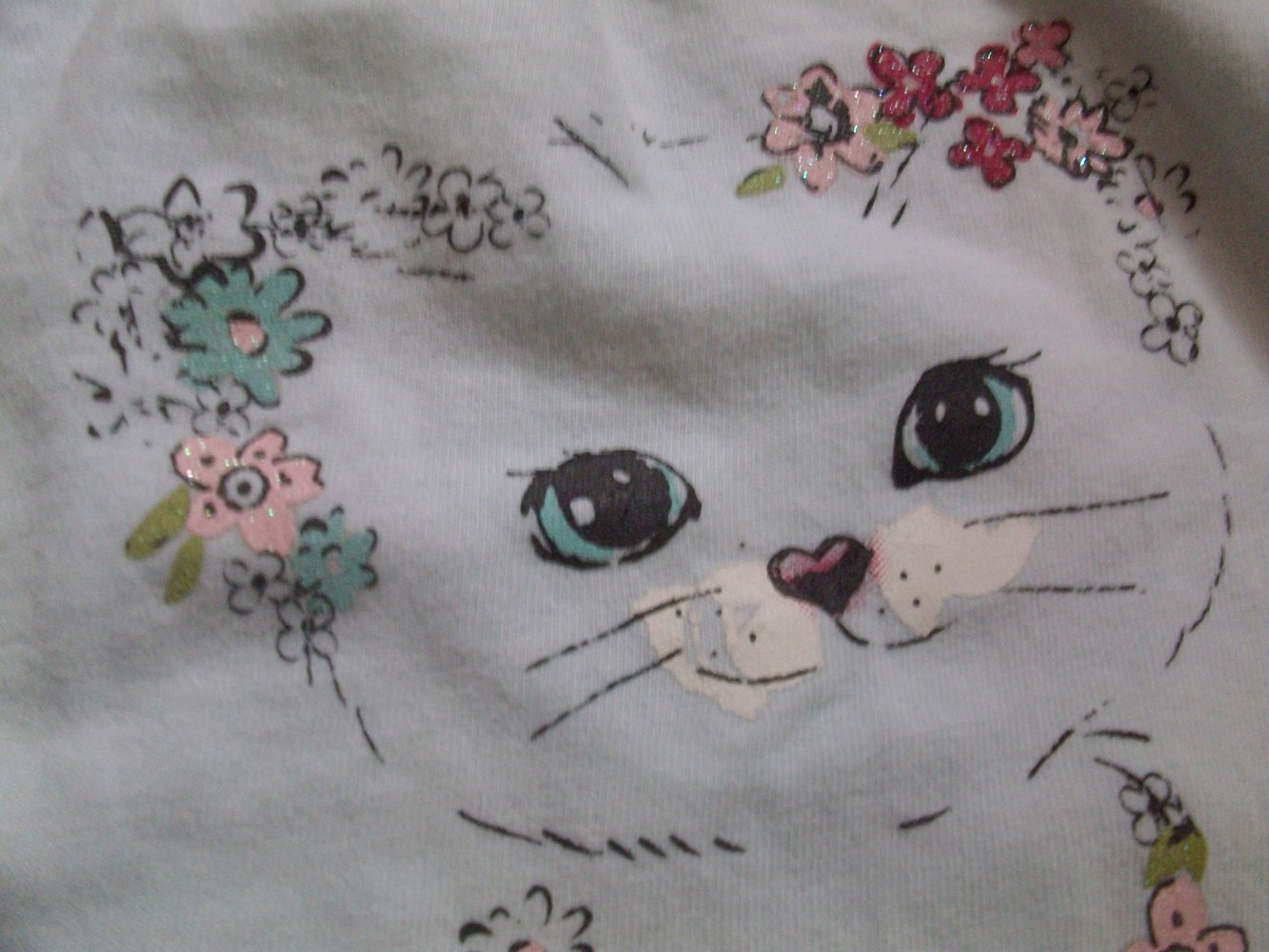 Süßes Katzen Shirt Longsleeve Gr. 74 Baby Club C&A