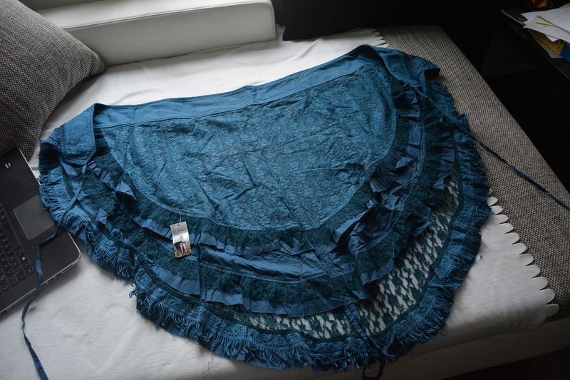 blauer wickelrock psychedelic-boho-gypsy-elfen goa-Rock