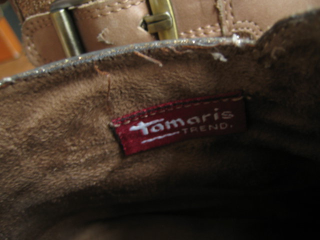 Stiefeletten Tamaris Glitzer Leder