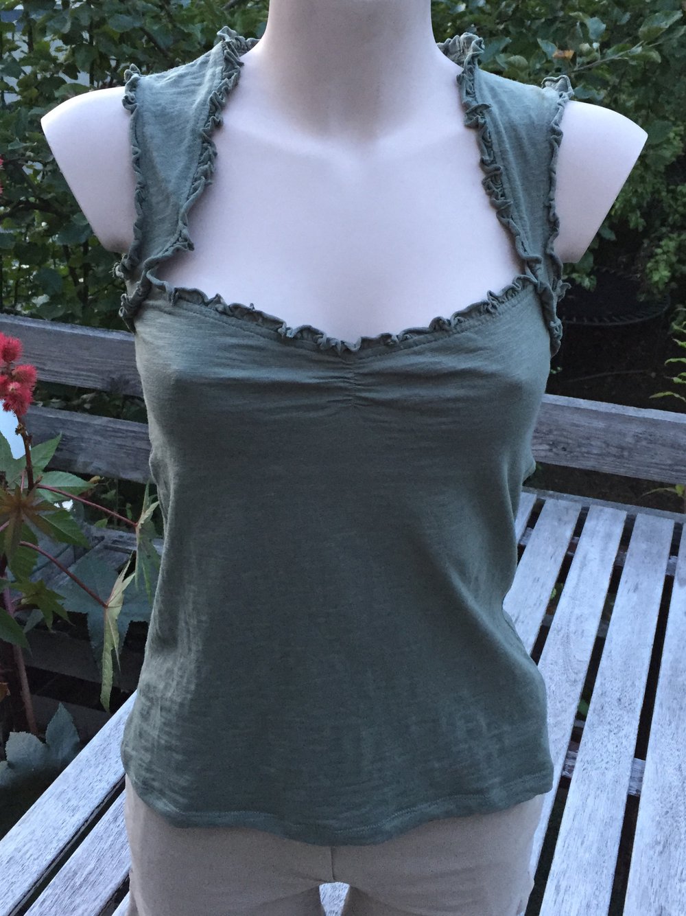 ZARA TOP / SHIRT khaki Gr. S