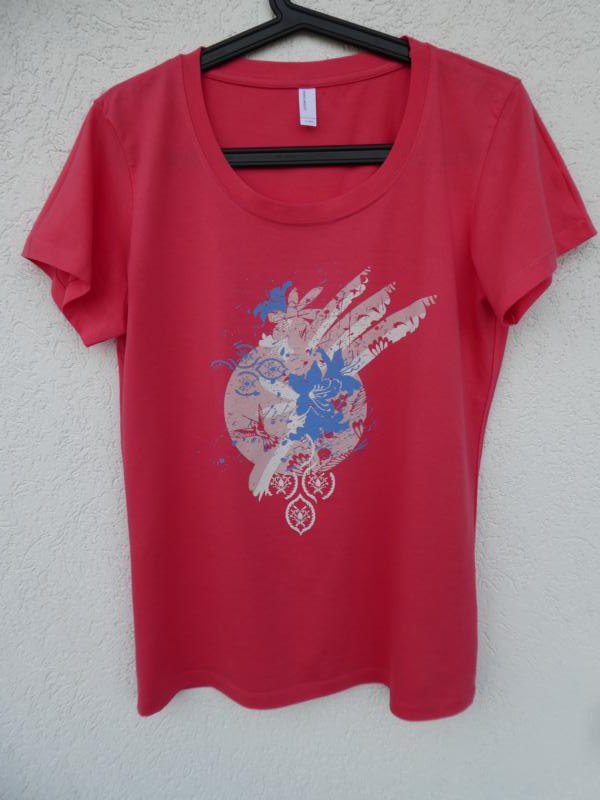 NEU – Vero Moda – Damen T-Shirt, lachs-pink mit Aufdruck
