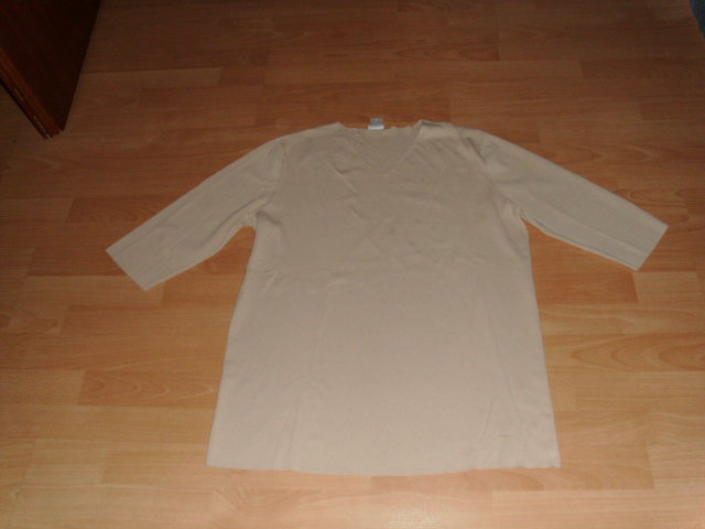 Strechshirt von Meine Größe, beige, Gr. 50
