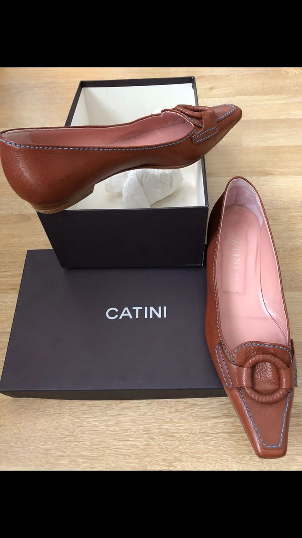 Loafer braun mit Schnalle von Catini