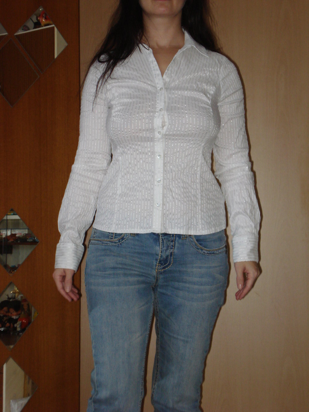 weiße Bluse