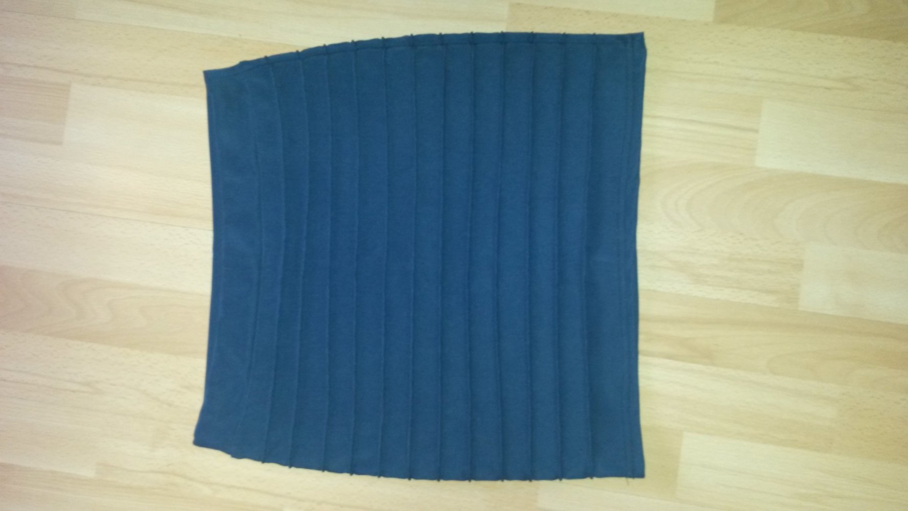 Eleganter Blauer Kurzer Falten Rock