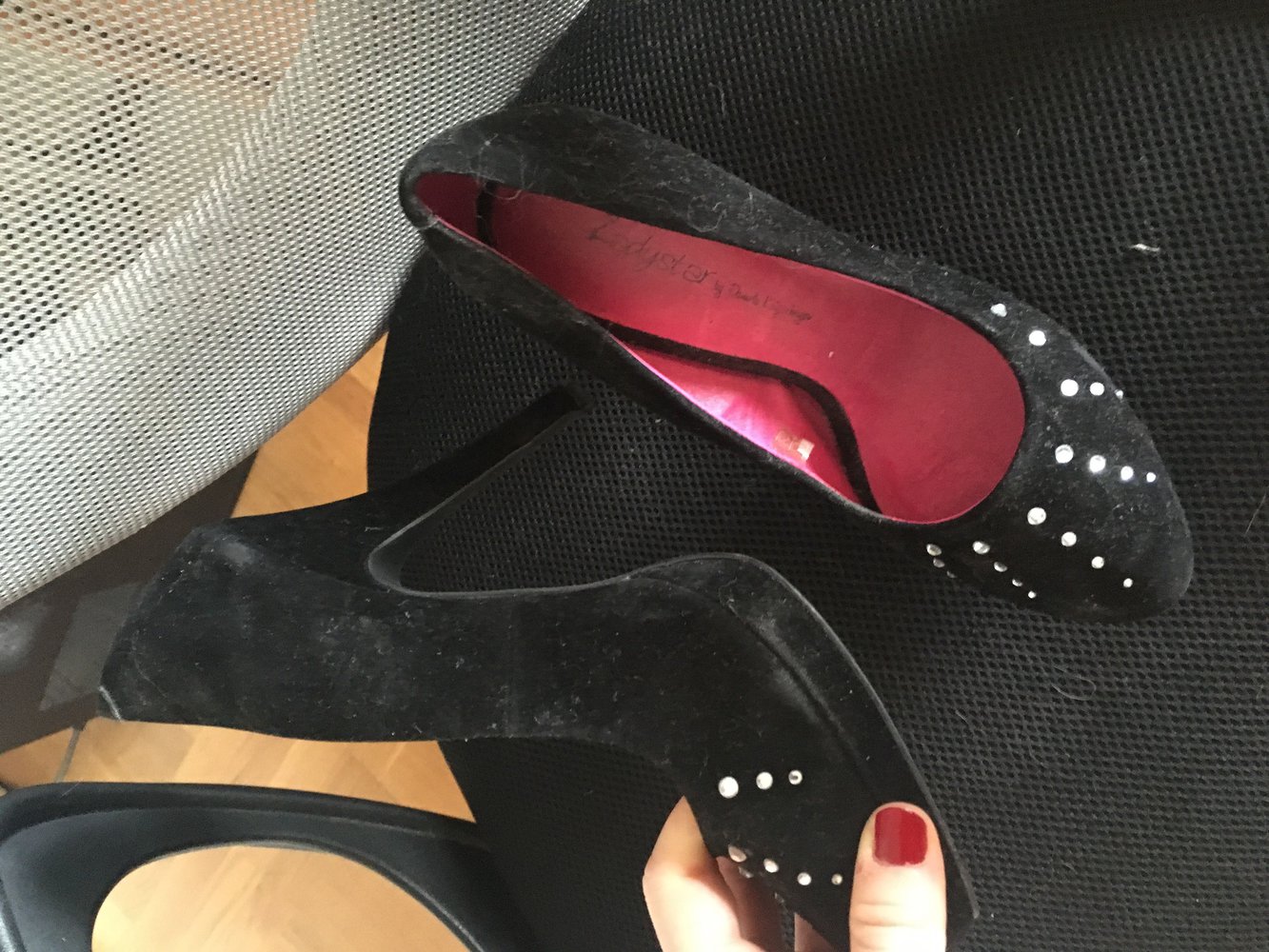 High Heels mit GlitzersteinenGr.37