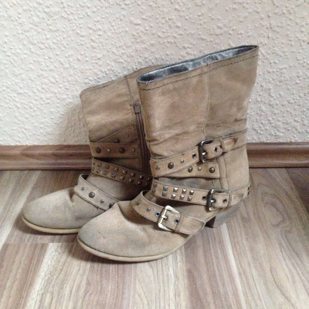 hellbraune Stiefeletten