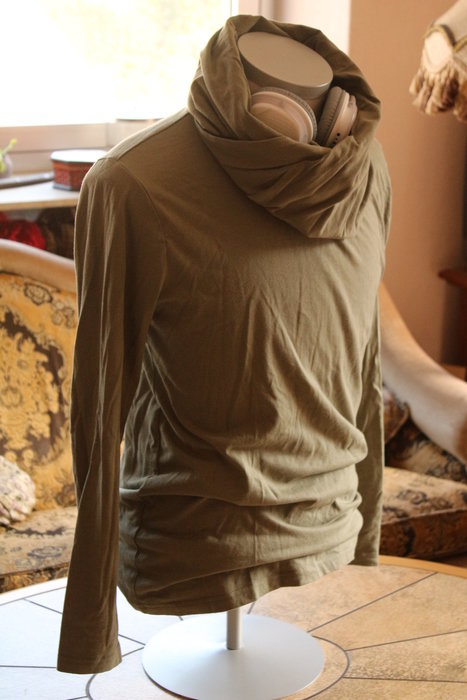 A-ZOO Pullover Hoodie khaki oliv S