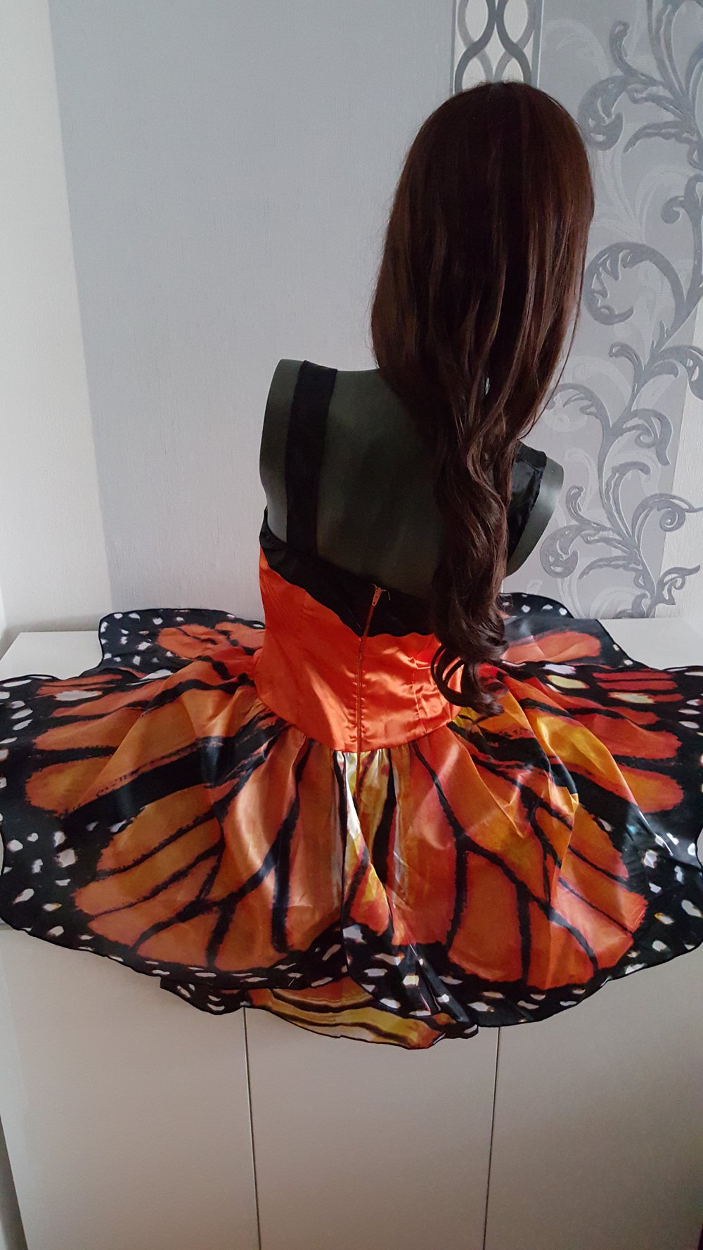 Schmetterling Kleid Kostüm Flügel Cosplay Fasching Karneval S 