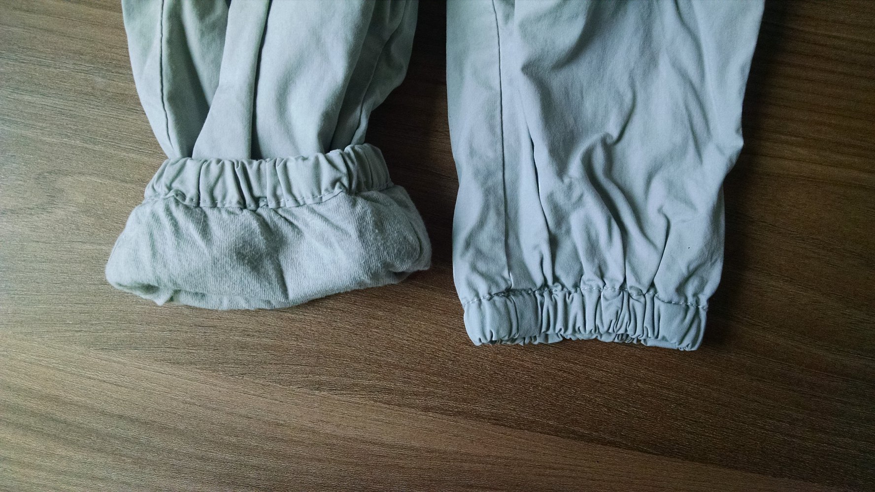 Graue Stoffthermohose Gr. 74