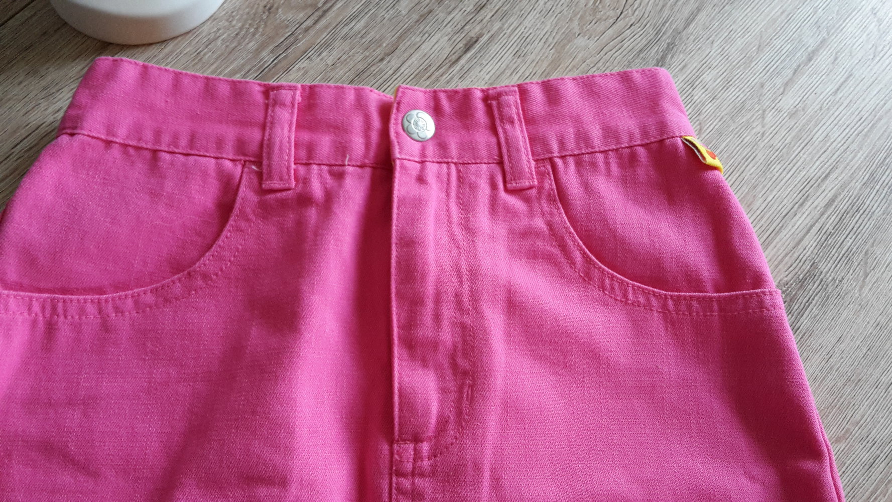 Gr.134 Jeans rock pink rosa süß Sommer erdbeere Mädchen