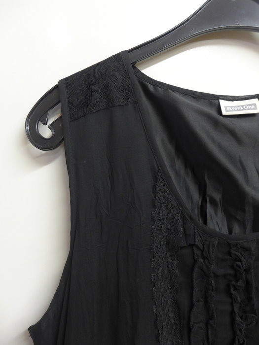 Street one Kleid schwarz Volants