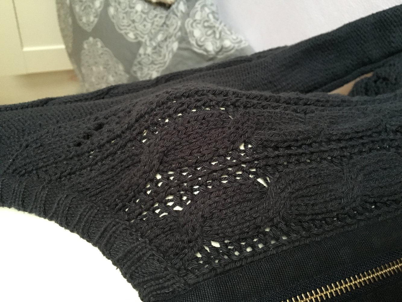 Pulli blau Reißverschluss 