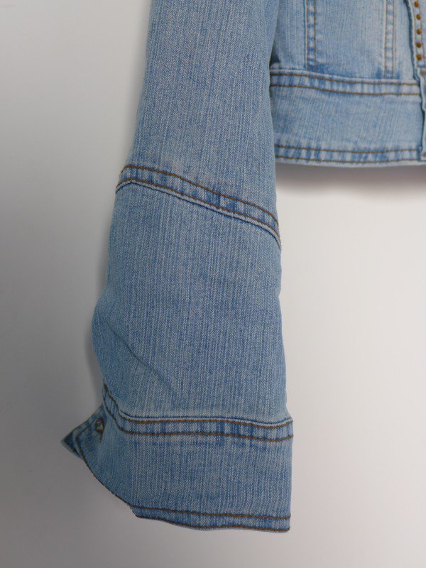 Jeansjacke mit Strass